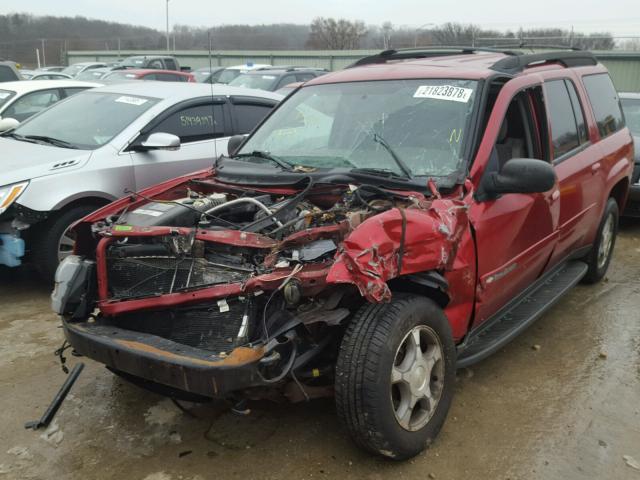 1GNET16S246233285 - 2004 CHEVROLET TRAILBLAZE RED photo 2