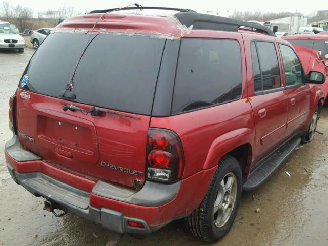 1GNET16S246233285 - 2004 CHEVROLET TRAILBLAZE RED photo 4