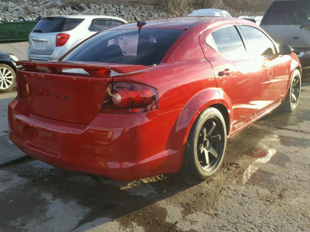 1C3CDZEG7CN126427 - 2012 DODGE AVENGER SX RED photo 4