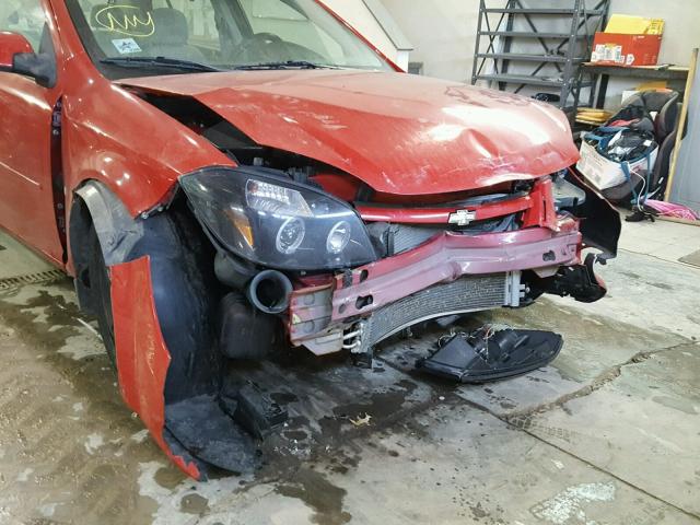 1G1AL55F267673838 - 2006 CHEVROLET COBALT LT RED photo 9