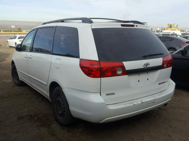 5TDZK23C37S093705 - 2007 TOYOTA SIENNA CE WHITE photo 3