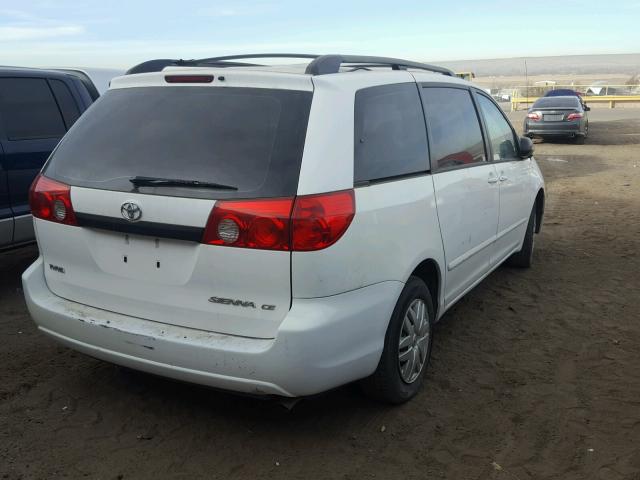 5TDZK23C37S093705 - 2007 TOYOTA SIENNA CE WHITE photo 4