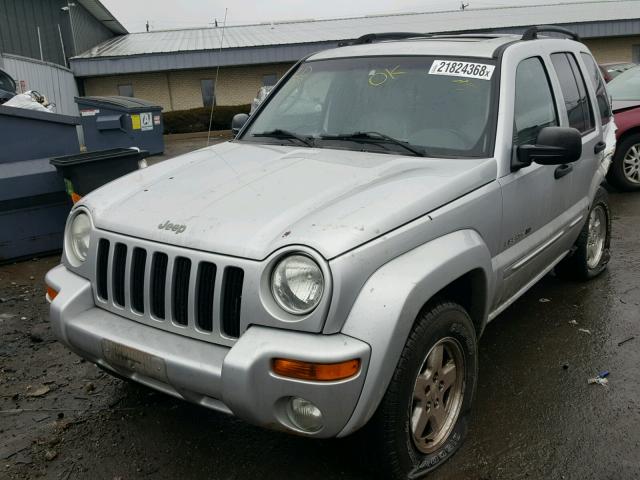 1J4GK58K12W286253 - 2002 JEEP LIBERTY LI SILVER photo 2