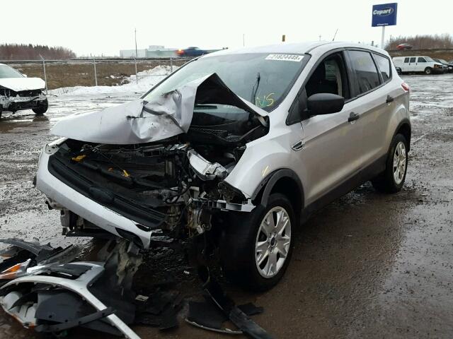 1FMCU0F7XDUD26761 - 2013 FORD ESCAPE S SILVER photo 2