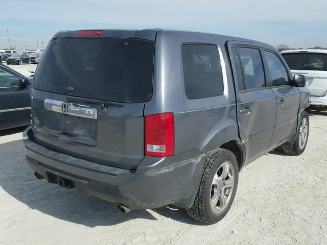 5FNYF3H49DB011354 - 2013 HONDA PILOT EX GRAY photo 4