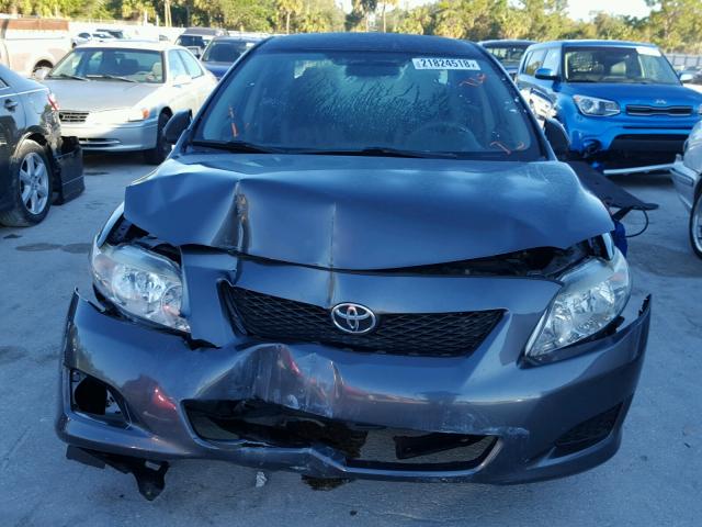 2T1BU40E39C159307 - 2009 TOYOTA COROLLA BA GRAY photo 9