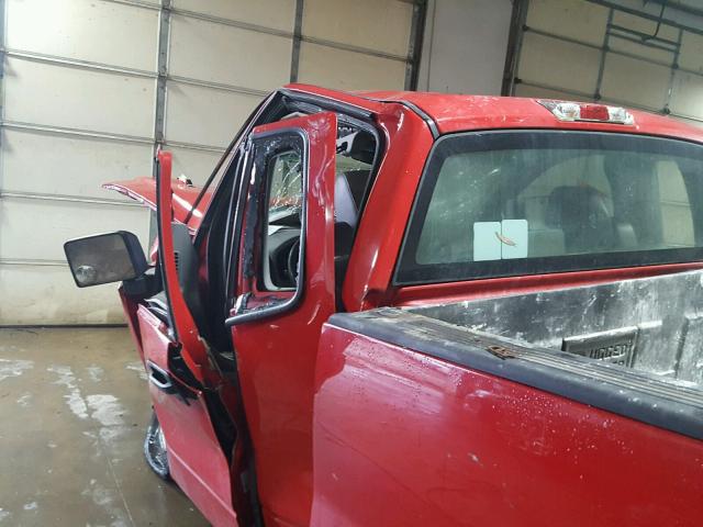 1FTRF12286NA96126 - 2006 FORD F150 RED photo 10