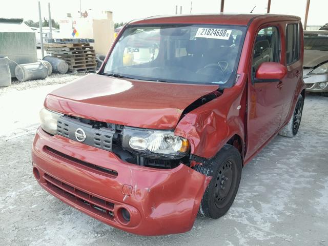 JN8AZ28R39T102448 - 2009 NISSAN CUBE BASE RED photo 2