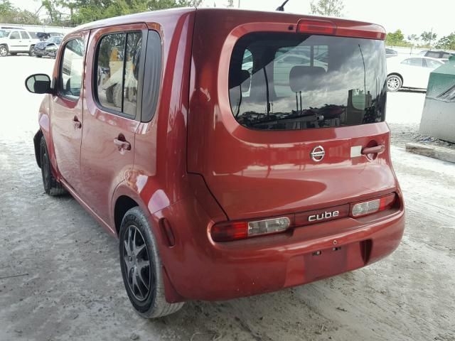 JN8AZ28R39T102448 - 2009 NISSAN CUBE BASE RED photo 3