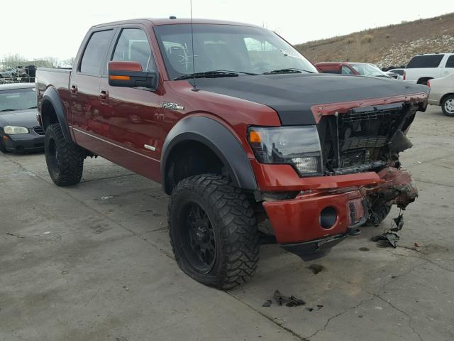 1FTFW1ET6EKD87117 - 2014 FORD F150 SUPER RED photo 1