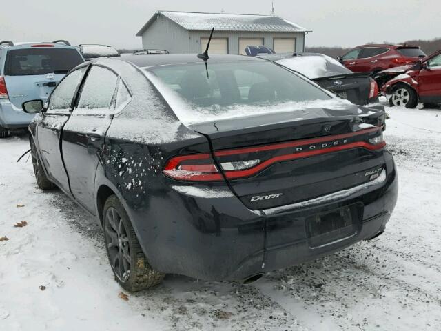 1C3CDFBB8ED903357 - 2014 DODGE DART SXT BLACK photo 3