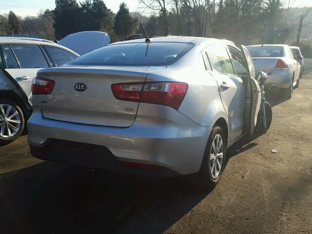KNADM4A39G6532082 - 2016 KIA RIO LX Արծաթագույն լուսանկար 4