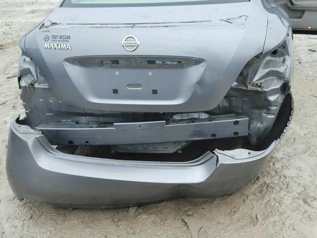 1N4AA51E99C801228 - 2009 NISSAN MAXIMA S SILVER photo 9