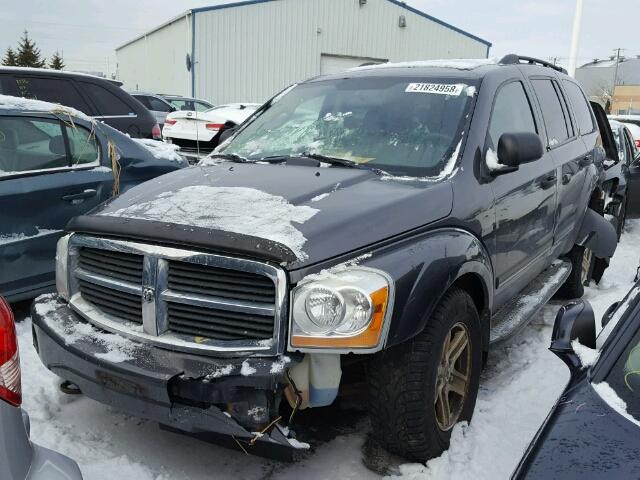 1D4HB48D64F128437 - 2004 DODGE DURANGO SL GRAY photo 2