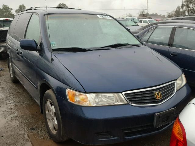 2HKRL1862YH534077 - 2000 HONDA ODYSSEY EX BLUE photo 1