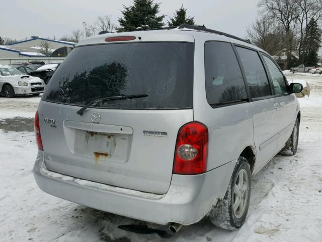 JM3LW28A530376905 - 2003 MAZDA MPV WAGON SILVER photo 4