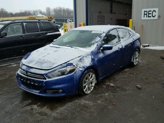 1C3CDFBA0DD303048 - 2013 DODGE DART SXT BLUE photo 2