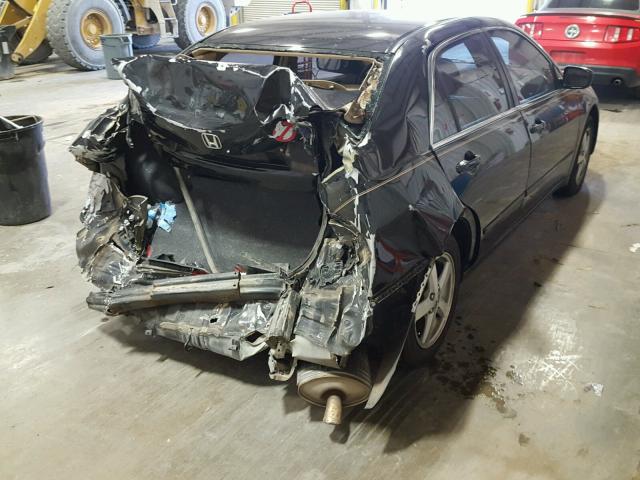 1HGCM56683A122406 - 2003 HONDA ACCORD EX BLACK photo 4