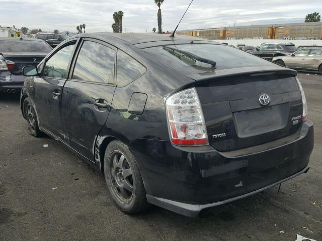 JTDKB20U383376350 - 2008 TOYOTA PRIUS BLACK photo 3