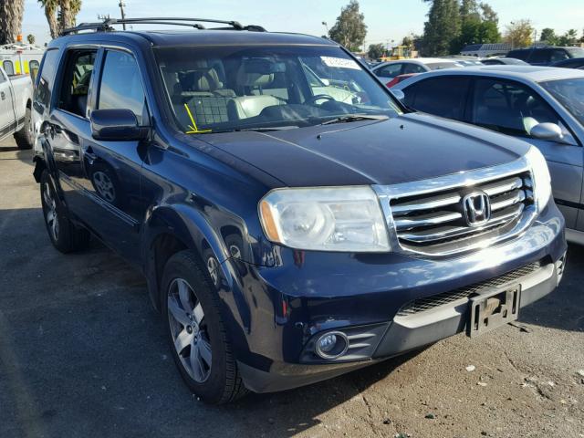 5FNYF4H97CB038035 - 2012 HONDA PILOT TOUR BLUE photo 1