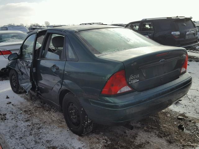 1FAFP33P7YW153263 - 2000 FORD FOCUS LX GREEN photo 3