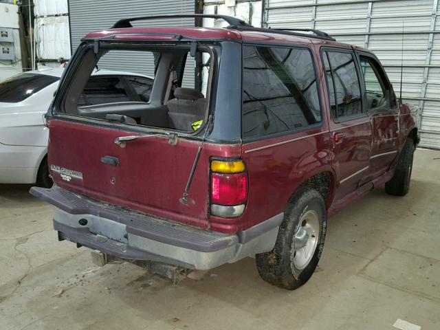 1FMDU34E5VUC83343 - 1997 FORD EXPLORER RED photo 4