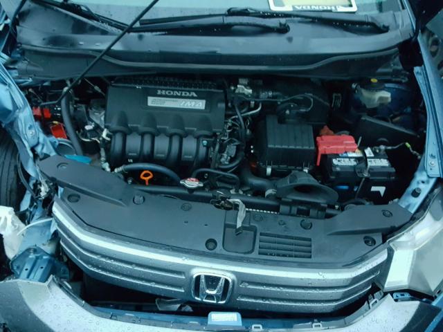 JHMZE2H58AS013684 - 2010 HONDA INSIGHT LX BLUE photo 7