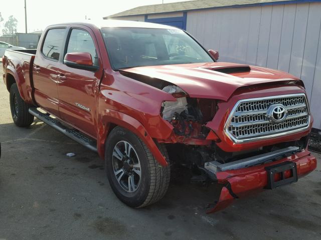 3TMBZ5DN9HM007507 - 2017 TOYOTA TACOMA DOU RED photo 1