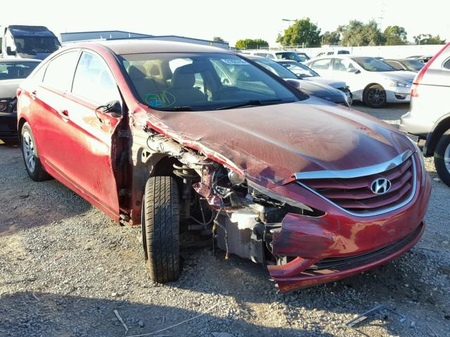 5NPEB4AC9CH484130 - 2012 HYUNDAI SONATA GLS BURGUNDY photo 1