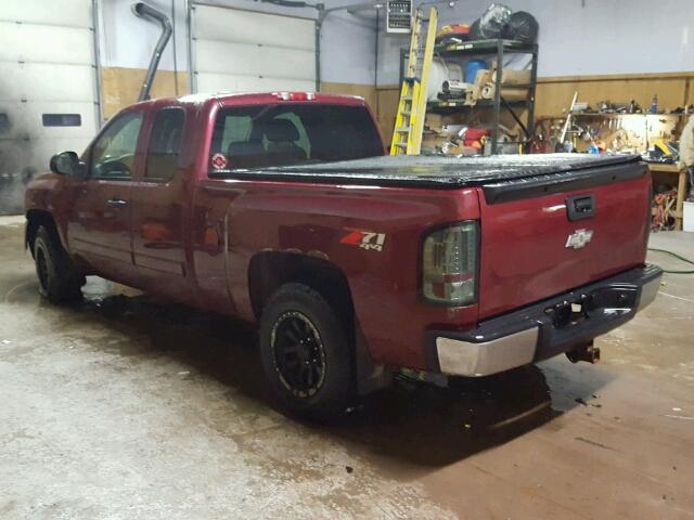 1GCEK19J78Z135100 - 2008 CHEVROLET SILVERADO BURGUNDY photo 3