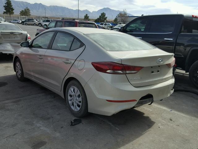 5NPD74LF8JH273261 - 2018 HYUNDAI ELANTRA SE BEIGE photo 3