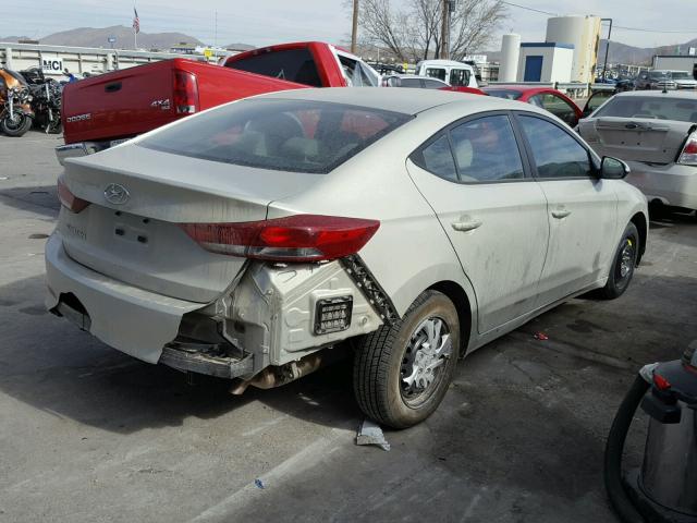 5NPD74LF8JH273261 - 2018 HYUNDAI ELANTRA SE BEIGE photo 4