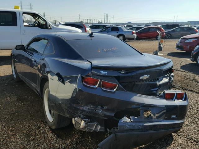 2G1FA1E38D9147087 - 2013 CHEVROLET CAMARO LS GRAY photo 3