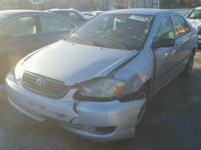 1NXBR32E75Z462396 - 2005 TOYOTA COROLLA CE SILVER photo 2