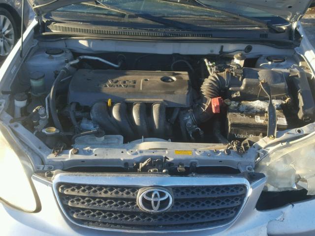 1NXBR32E75Z462396 - 2005 TOYOTA COROLLA CE SILVER photo 7