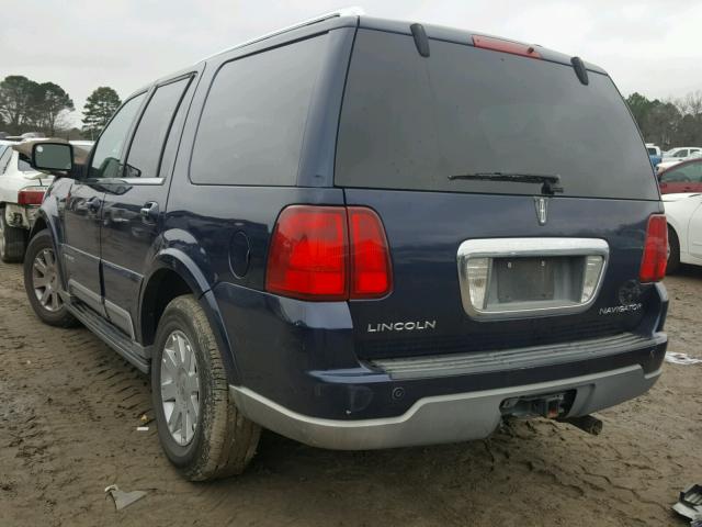 5LMFU27R14LJ32633 - 2004 LINCOLN NAVIGATOR BLUE photo 3