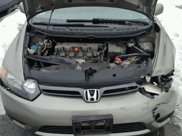 2HGFG126X8H526335 - 2008 HONDA CIVIC LX GRAY photo 7