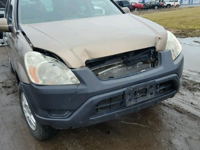 SHSRD78804U251583 - 2004 HONDA CR-V EX BROWN photo 9