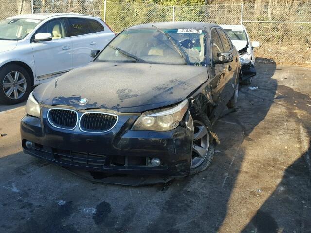 WBANA73515B814458 - 2005 BMW 530 I BLACK photo 2