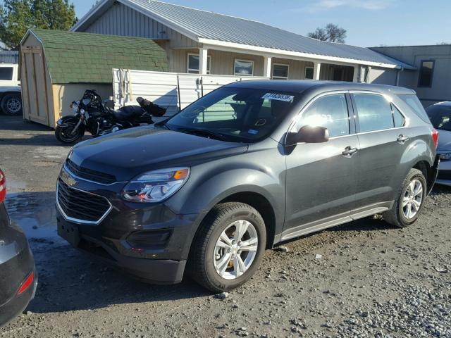 2GNALBEK0H1590273 - 2017 CHEVROLET EQUINOX LS CHARCOAL photo 2