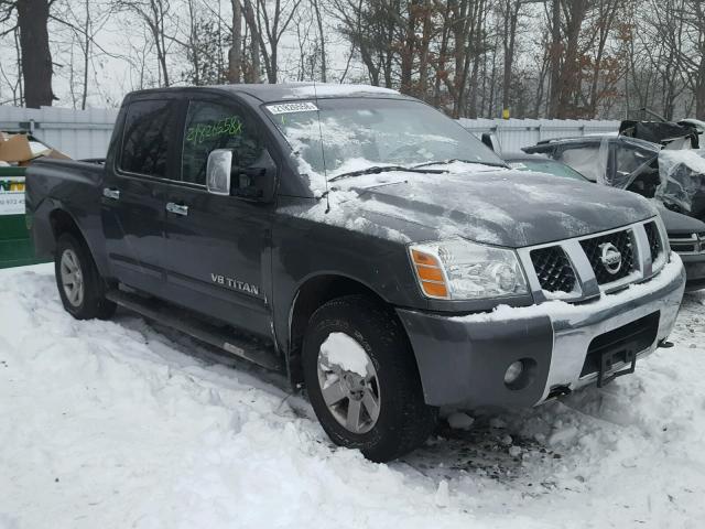 1N6AA07B17N243495 - 2007 NISSAN TITAN XE GRAY photo 1