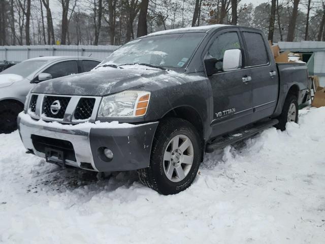 1N6AA07B17N243495 - 2007 NISSAN TITAN XE GRAY photo 2