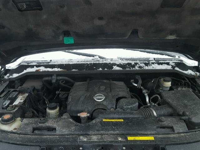 1N6AA07B17N243495 - 2007 NISSAN TITAN XE GRAY photo 7