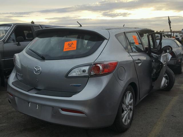 JM1BL1MP1D1769359 - 2013 MAZDA 3 I SILVER photo 4