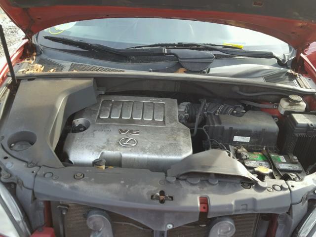 2T2GK31U99C062507 - 2009 LEXUS RX 350 RED photo 7