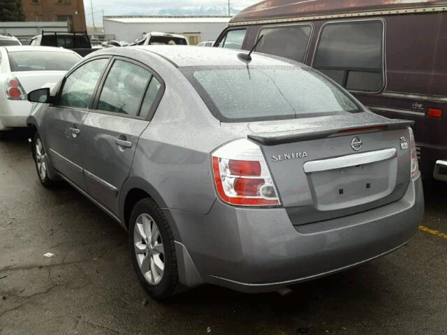 3N1AB6AP3CL702806 - 2012 NISSAN SENTRA 2.0 GRAY photo 3