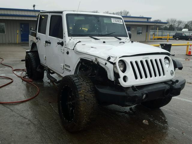 1C4BJWDG0EL146470 - 2014 JEEP WRANGLER U WHITE photo 1