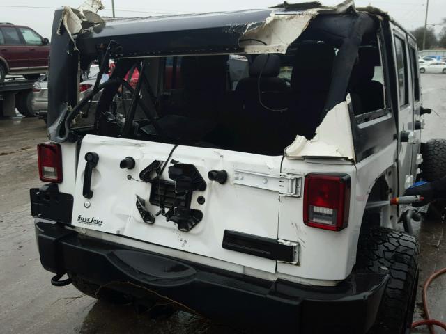 1C4BJWDG0EL146470 - 2014 JEEP WRANGLER U WHITE photo 9