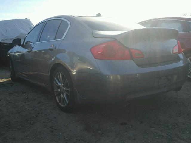 JNKBV61E87M710787 - 2007 INFINITI G35 GRAY photo 3