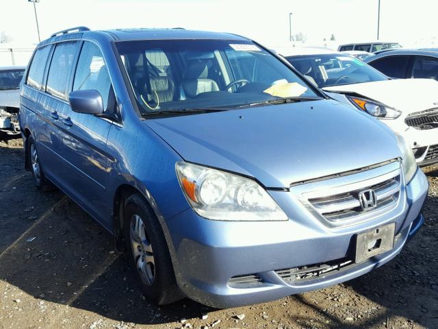 5FNRL38777B014703 - 2007 HONDA ODYSSEY EX BLUE photo 1